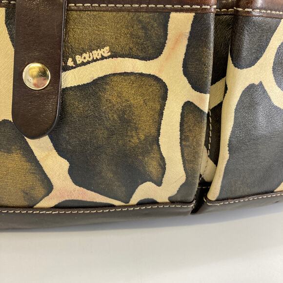 DOONEY & BOURKE ANIMAL PRINT LEATHER SHOULDER BAG (ASIS) - Picture 2 of 16